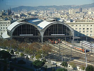 Panorámica general de la Estación de Francia en Barcelona