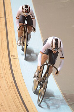 Kristina Vogel y Miriam Welte en la Copa Mundial en Melbourne