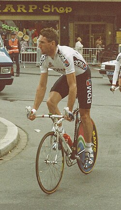 Retrato de Sean Kelly durante su carrera profesional