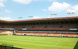 Detalle de las gradas del estadio