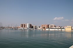Vista parcial del puerto de Vinaroz