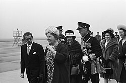 La reina Juliana y el príncipe Bernardo junto al presidente mexicano Adolfo López Mateos y la primera dama Eva Sámano (1963).