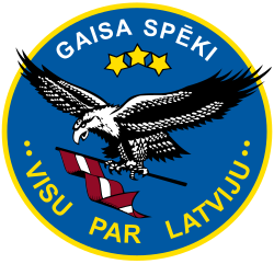 Insignia de la Fuerza Aérea Letona