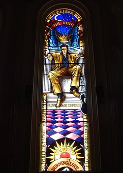 Vitral de Elvis Presley en un Hard Rock Café