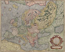 Mapa de Europa de 1589
