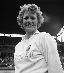 Retrato de Fanny Blankers-Koen
