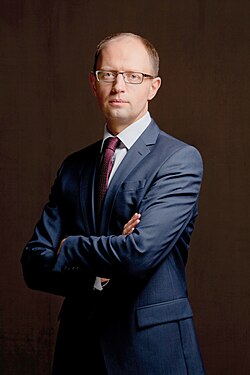 Arseniy Yatsenyuk, ex primer ministro de Ucrania.