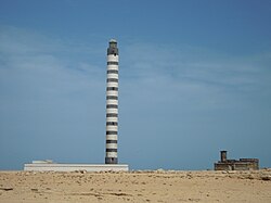 Antiguo faro situado en Villa Cisneros