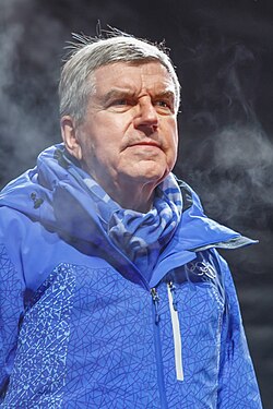 Thomas Bach en una intervención pública en 2023