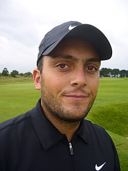 Francesco Molinari en un evento de golf