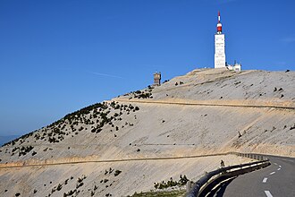 Vista norte de la cima del Mont Ventoux