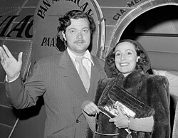 Orson Welles junto a Dolores del Río
