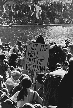 Protesta contra la guerra de Vietnam en Estados Unidos