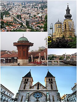 Vista general de Sarajevo