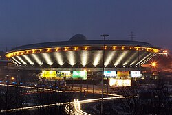 Ambiente en la grada durante el campeonato europeo