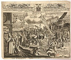 Grabado para el jubileo de la Reforma de 1617