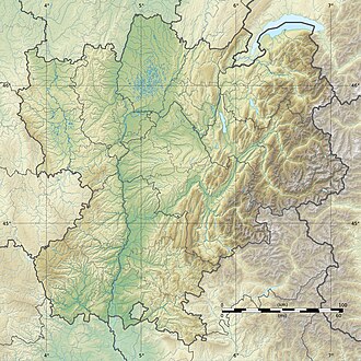 Mapa de ubicación del Galibier