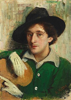 Retrato de Marc Chagall pintado por Yehuda Pen