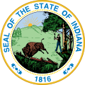 Representación gráfica de la bandera de Indiana