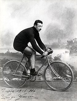 Retrato de Luigi Ganna