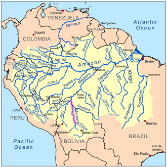 Mapa hidrográfico del cauce