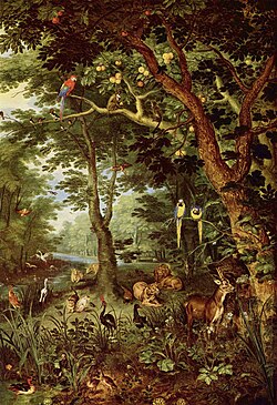 El paraíso según la visión artística de Bruegel.