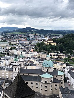 Vista de la Fortaleza de Hohensalzburg