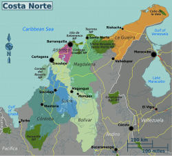Mapa de parques nacionales naturales