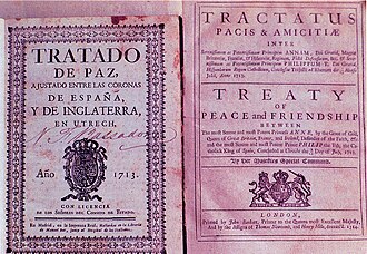 Documento del Tratado de Utrecht