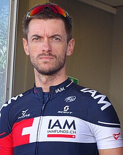 Dries Devenyns en una competición ciclista