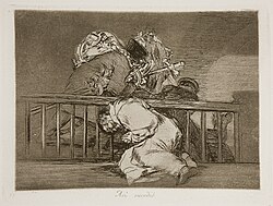 Grabado de la serie Los desastres de la guerra de Francisco de Goya.
