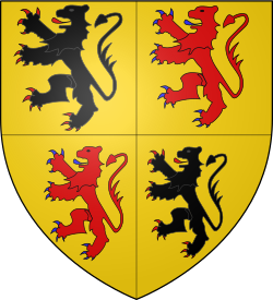 Escudo de armas combinado de Flandes y Holanda utilizado por Juan I.
