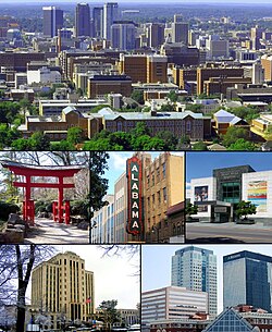 Vista panorámica y elementos representativos de Birmingham