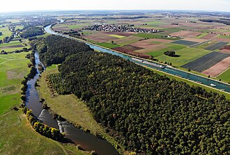 Vista general del Canal Rin-Main-Danubio en Alemania