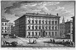 Ilustración antigua del Palazzo Madama