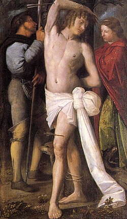 San Sebastián entre San Roque y Santa Margarita en el Musée des Beaux-Arts de Marsella.