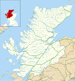 Ubicación detallada de Inverness en Highland