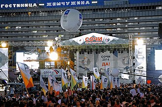 Residentes de Sochi celebran la decisión del Comité Olímpico Internacional