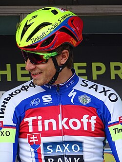 Peter Sagan con el maillot de campeón eslovaco