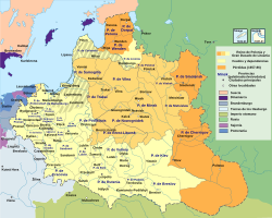 Mapa de la unión polaco-lituana en 1648
