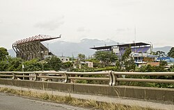 Vista del Estadio Ricardo Saprissa Aymá desde la Ruta 32