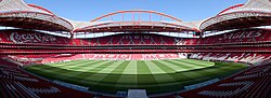 Vista panorámica del interior del Estádio da Luz