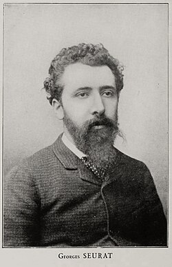 Retrato fotográfico de Georges Seurat en 1888