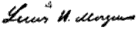 Firma de Lewis Henry Morgan