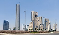 Vista general del proyecto urbanístico de la Nueva Capital Administrativa en Egipto.