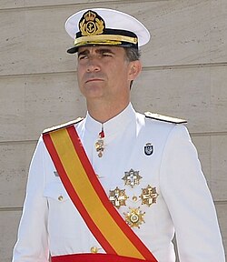 Felipe VI con uniforme de gala
