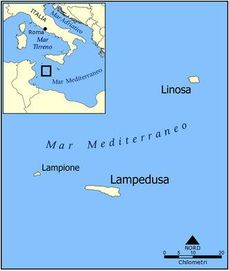 Mapa de localización del archipiélago de las Islas Pelagias