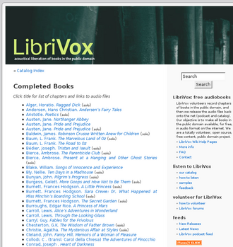 Esquema general representativo de los datos de LibriVox