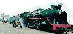 Antigua locomotora restaurada