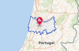 Mapa del distrito de Coímbra